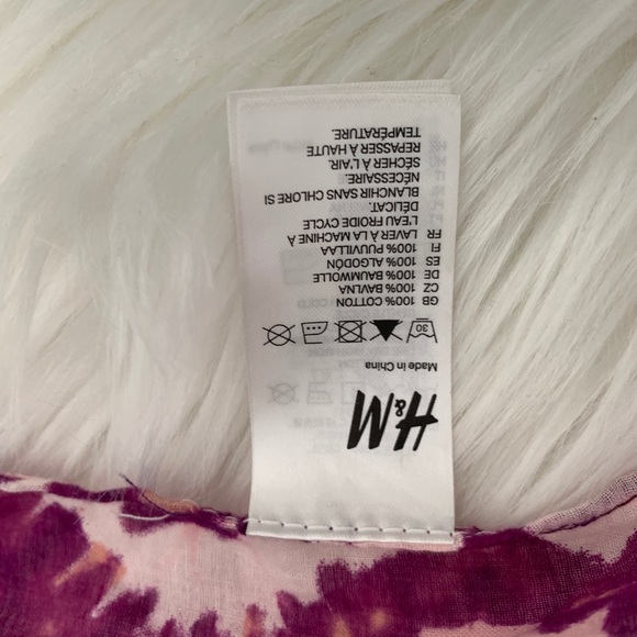 H&M purple tie-dye print scarf - Picture 4 of 6